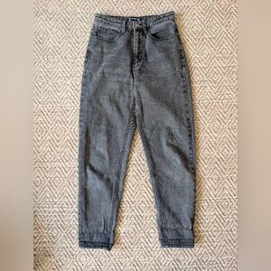 Pretty Little Thing Black Mom Jeans Size US 4